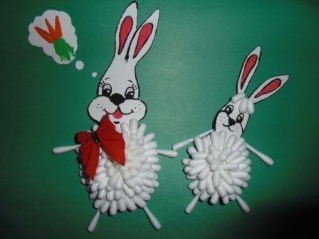 Поделки из ватных палочек Поделки из ватных палочек