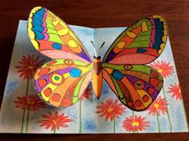 Объемная открытка «бабочка»