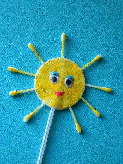 Поделки из ватных палочек Поделки из ватных палочек