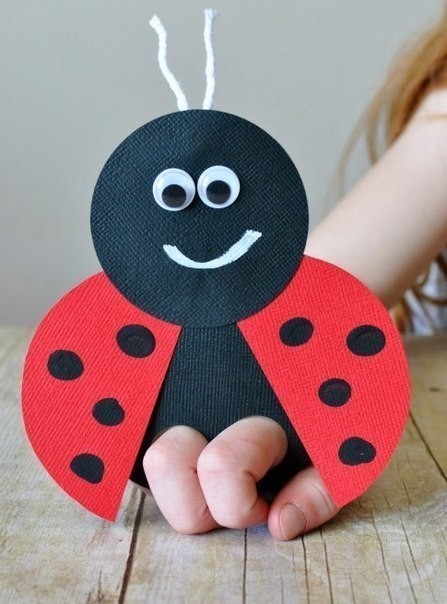 Божьи коровки. варианты поделок