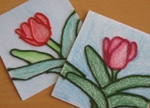 Аппликации из ниток Аппликации из ниток