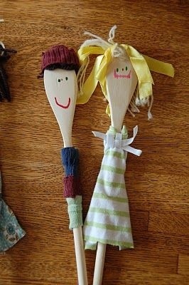 Куклы из ложек Куклы из ложек