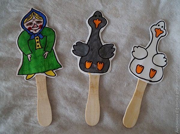 Кукольный театр из палочек от мороженого Кукольный театр из палочек от мороженого