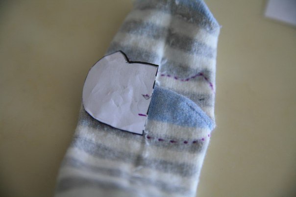 Котенок из носочка Котенок из носочка