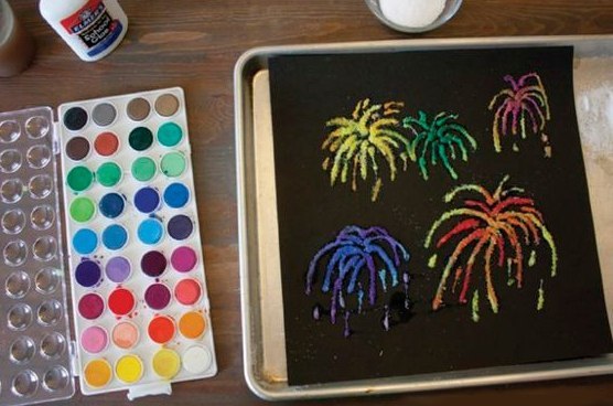 Как нарисовать салют. <div><br></div>