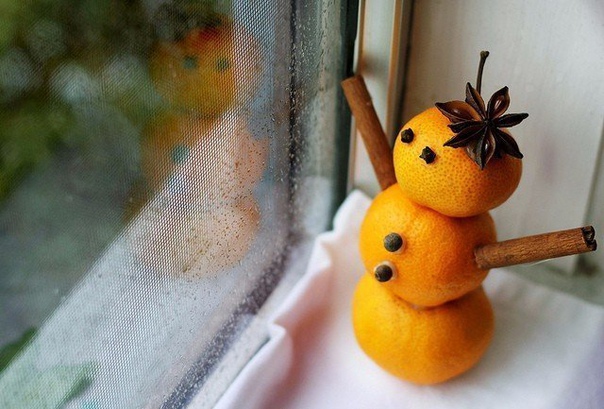 Мандариновые снеговики! Мандариновые снеговики!