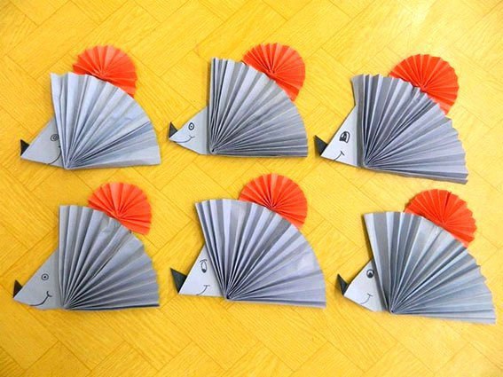 Аппликации из бумажных гармошек