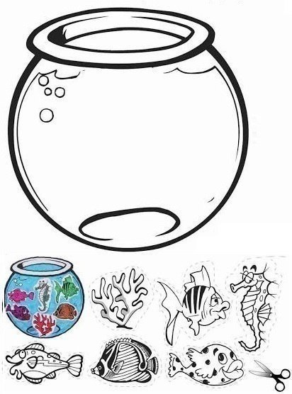 Аквариум с рыбками. мастерим вместе с детьми Аквариум с рыбками. мастерим вместе с детьми