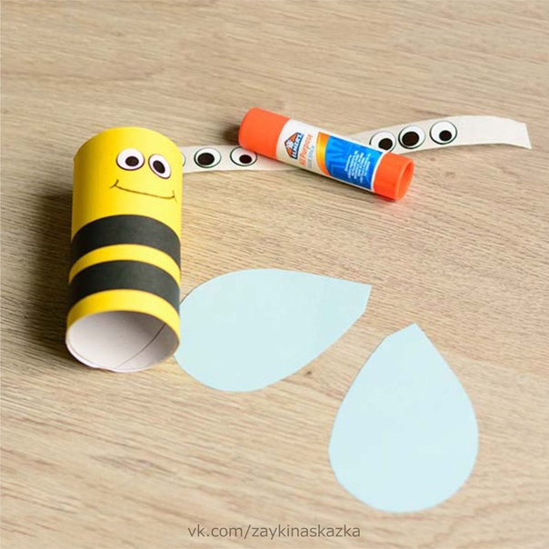 Пчёлка из картонного рулона