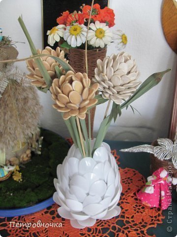 Мастерим с детьми. поделки из тыквенных семечек.