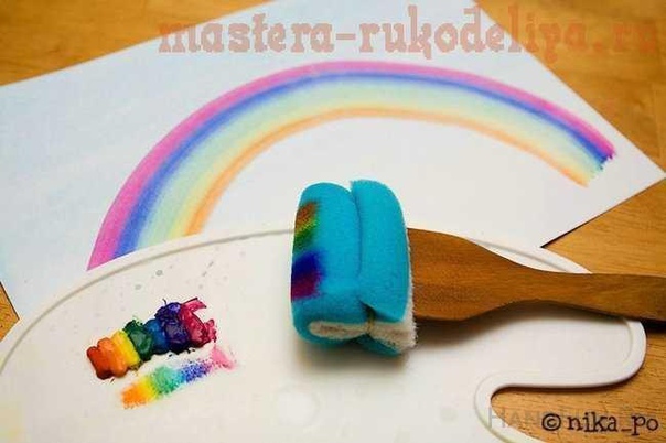 Рисование с помощью губки