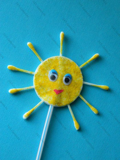 Поделки из ватных палочек Поделки из ватных палочек