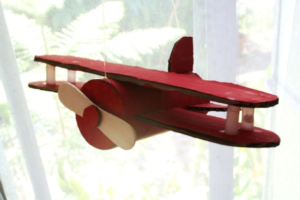 Самолетики из картонных втулок