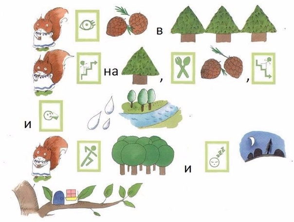Составь предложение по схемам