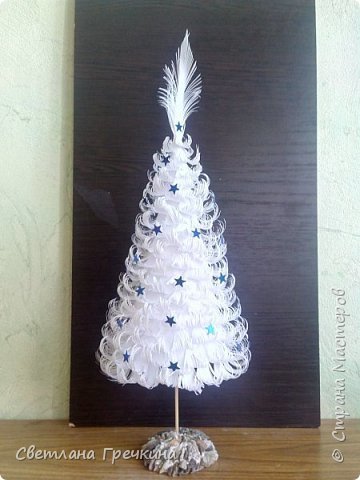Ёлочка из бумаги. мастер-класс