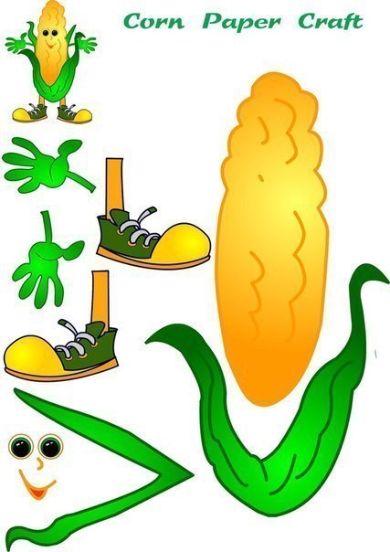 Весёлая овощная аппликация