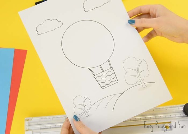 Объёмная поделка "воздушный шар"