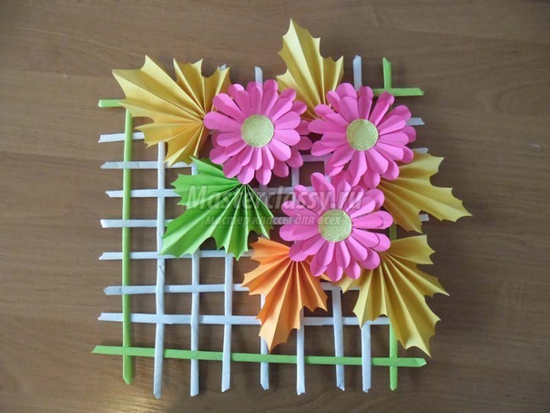 Бумагопластика. панно "осеннее настроение".