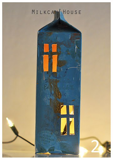 Домики из молочных пакетов Домики из молочных пакетов