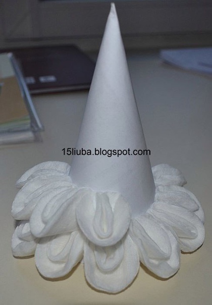 Елочка из ватных дисков Елочка из ватных дисков