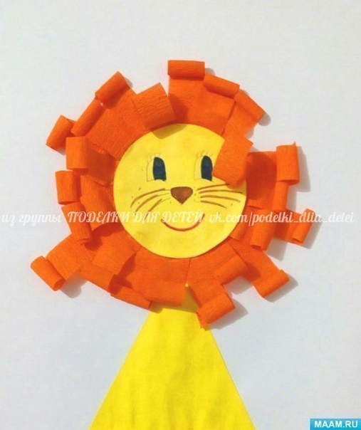 Аппликация "львенок" Аппликация "львенок"