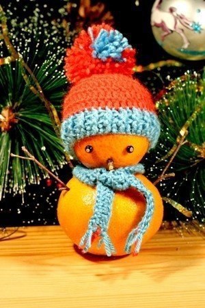 Мандариновые снеговики!