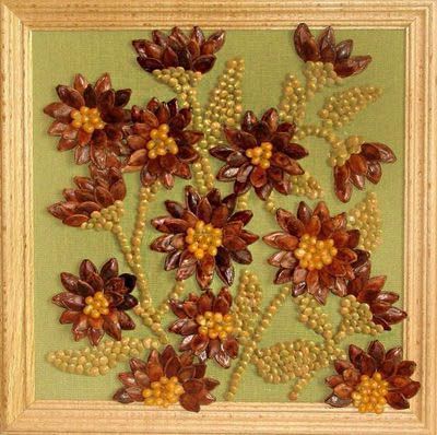 Панно из зерен и круп Панно из зерен и круп