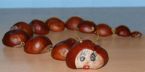 Осенние поделки из каштанов Осенние поделки из каштанов