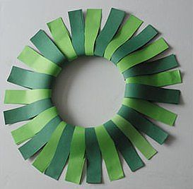 Новогодний венок из бумаги Новогодний венок из бумаги