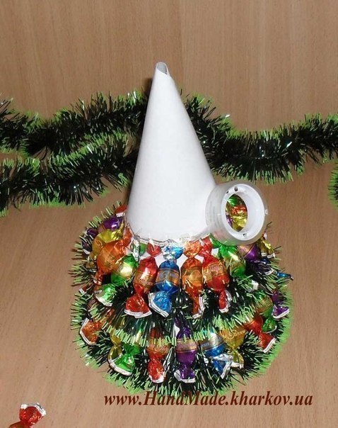 Ёлка из конфет