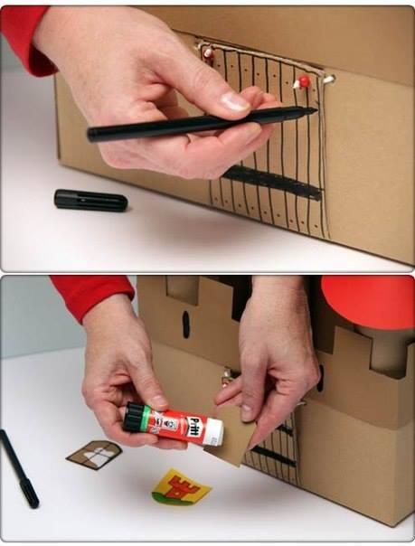 Замок из картона