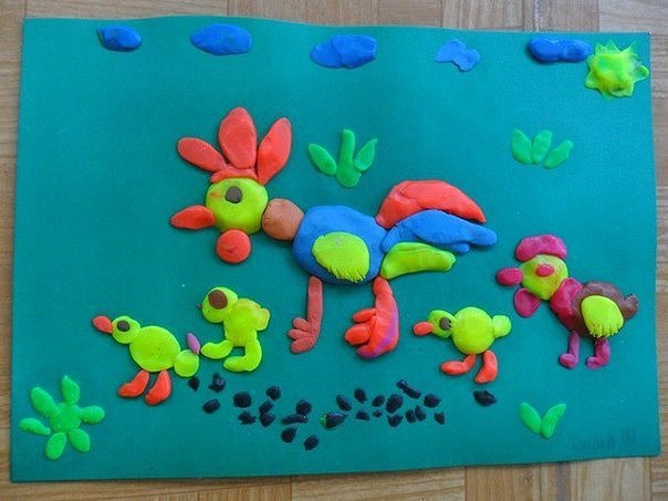 Лепим с детками из пластилина