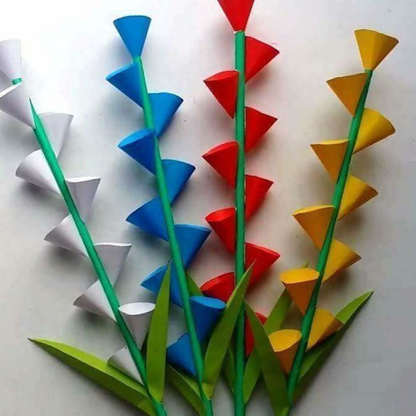 Оригинально и просто. цветы из бумаги. правда, супер?!!!