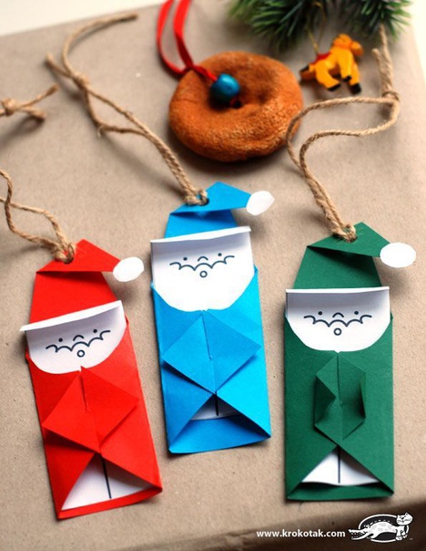 Новогодние оригами