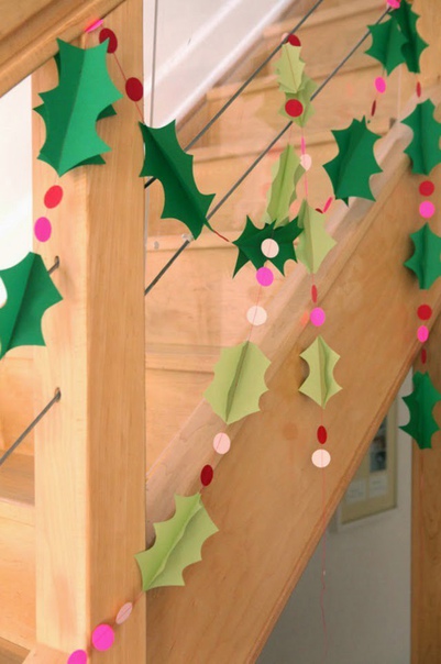 Новогодние гирлянды из бумаги Новогодние гирлянды из бумаги