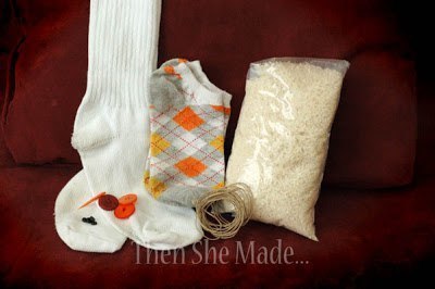 Снеговик из носка