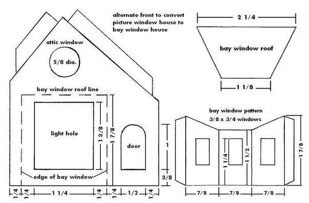 Новогодние домики. шаблоны Новогодние домики. шаблоны