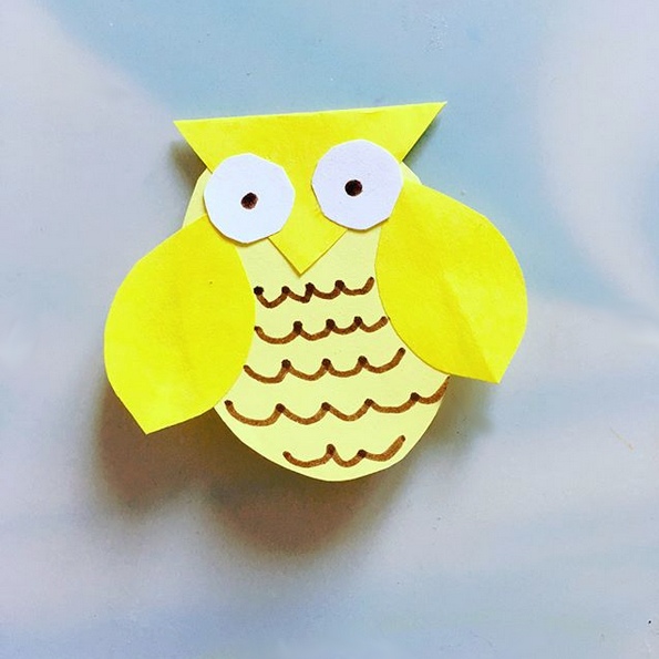 Осенние поделки из бумаги. сова Осенние поделки из бумаги. сова