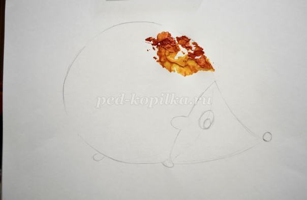 Ёжик. нетрадиционные техники рисования. Ёжик. нетрадиционные техники рисования.