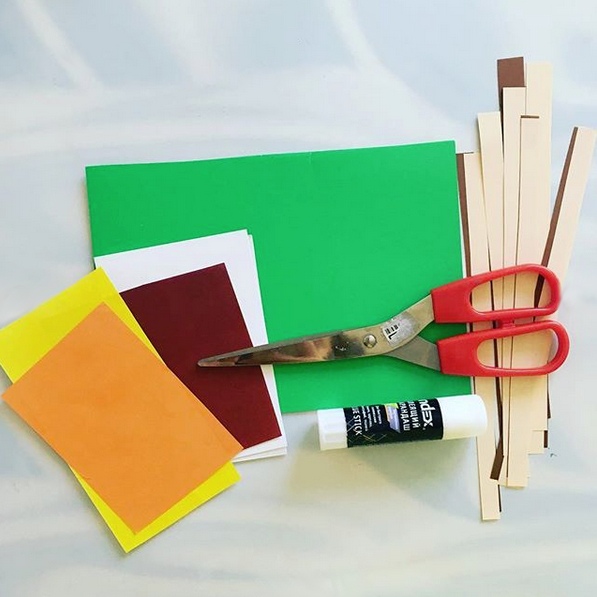 Осенние поделки из бумаги. корзинка с грибами Осенние поделки из бумаги. корзинка с грибами