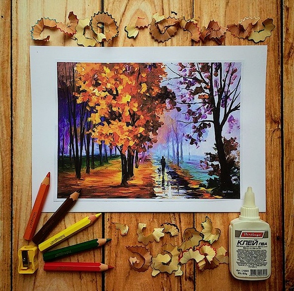 Осенние поделки для детей. учимся работать кисточкой и клеем. план работы: