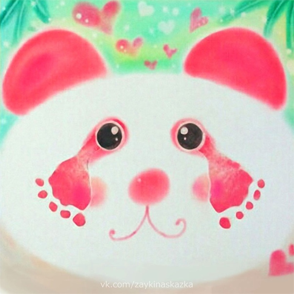 Рисуем панду ножками Рисуем панду ножками