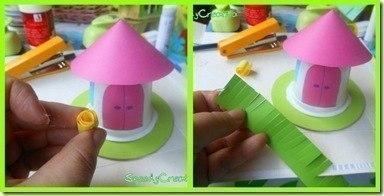 Сказочный домик из пластикового стаканчика