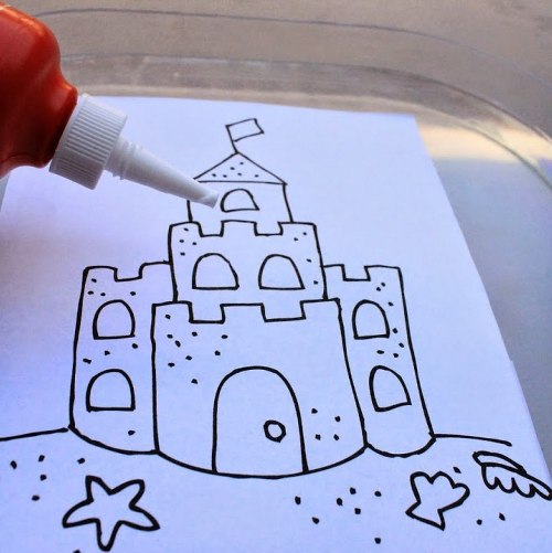 Поделка "замок из песка" 