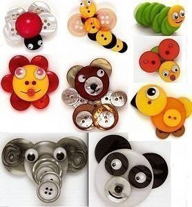 Поделки из пуговиц