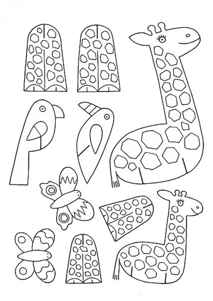 Веселый зоопарк из картона