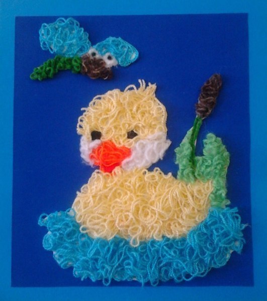 Аппликации из ниток Аппликации из ниток