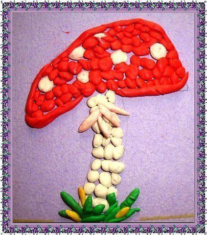 Мозаика из пластилина