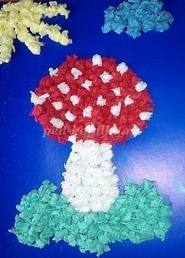 Мозаика из салфеток