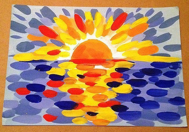 Урок рисования мазками для детей Урок рисования мазками для детей